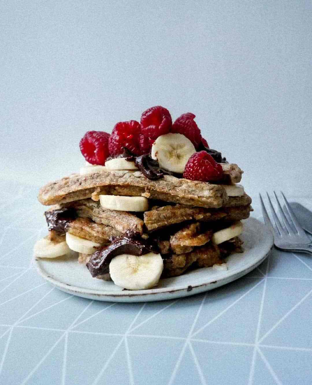vegan banana waffles