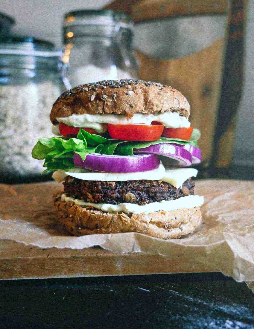 black bean burger vegan
