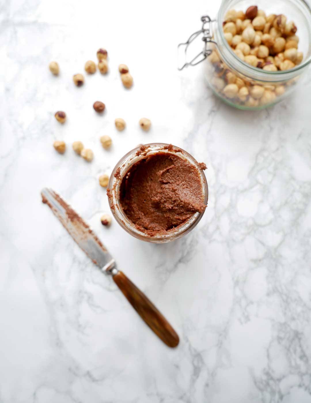 healthy nutella hazelnuts