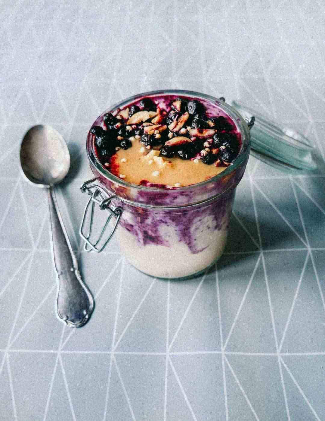 blueberry compote smoothie