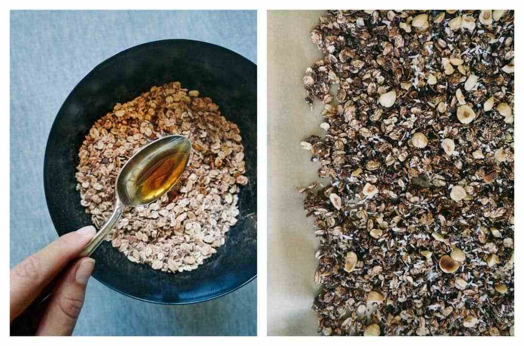 granola in the making