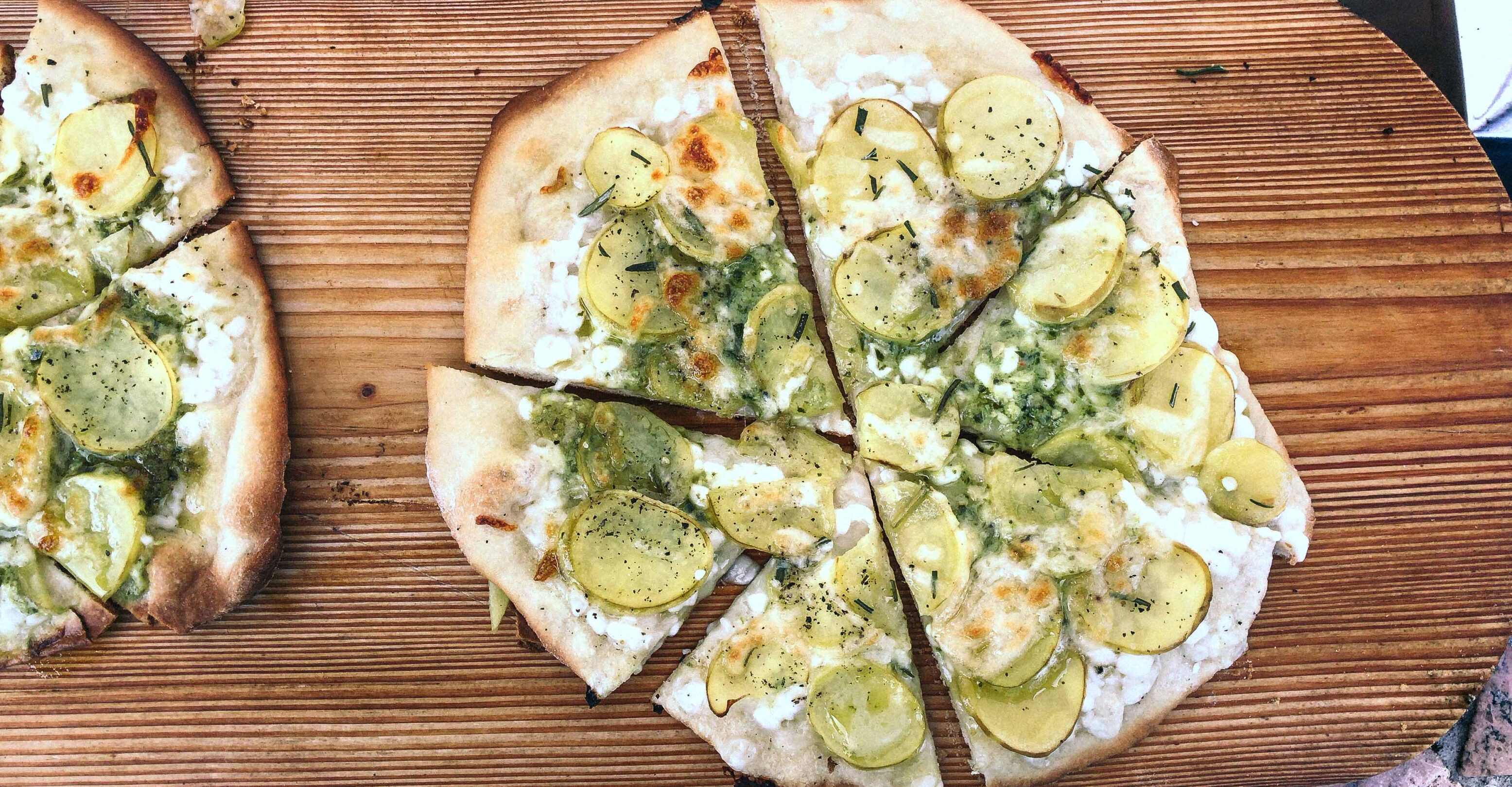 potato pizzas
