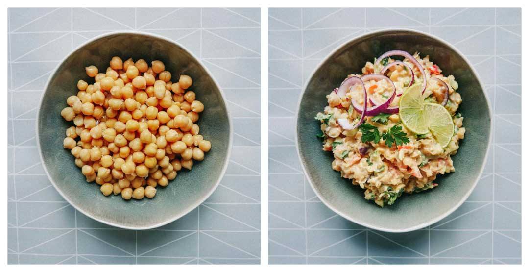 vegan chickpea tuna salad ingredients