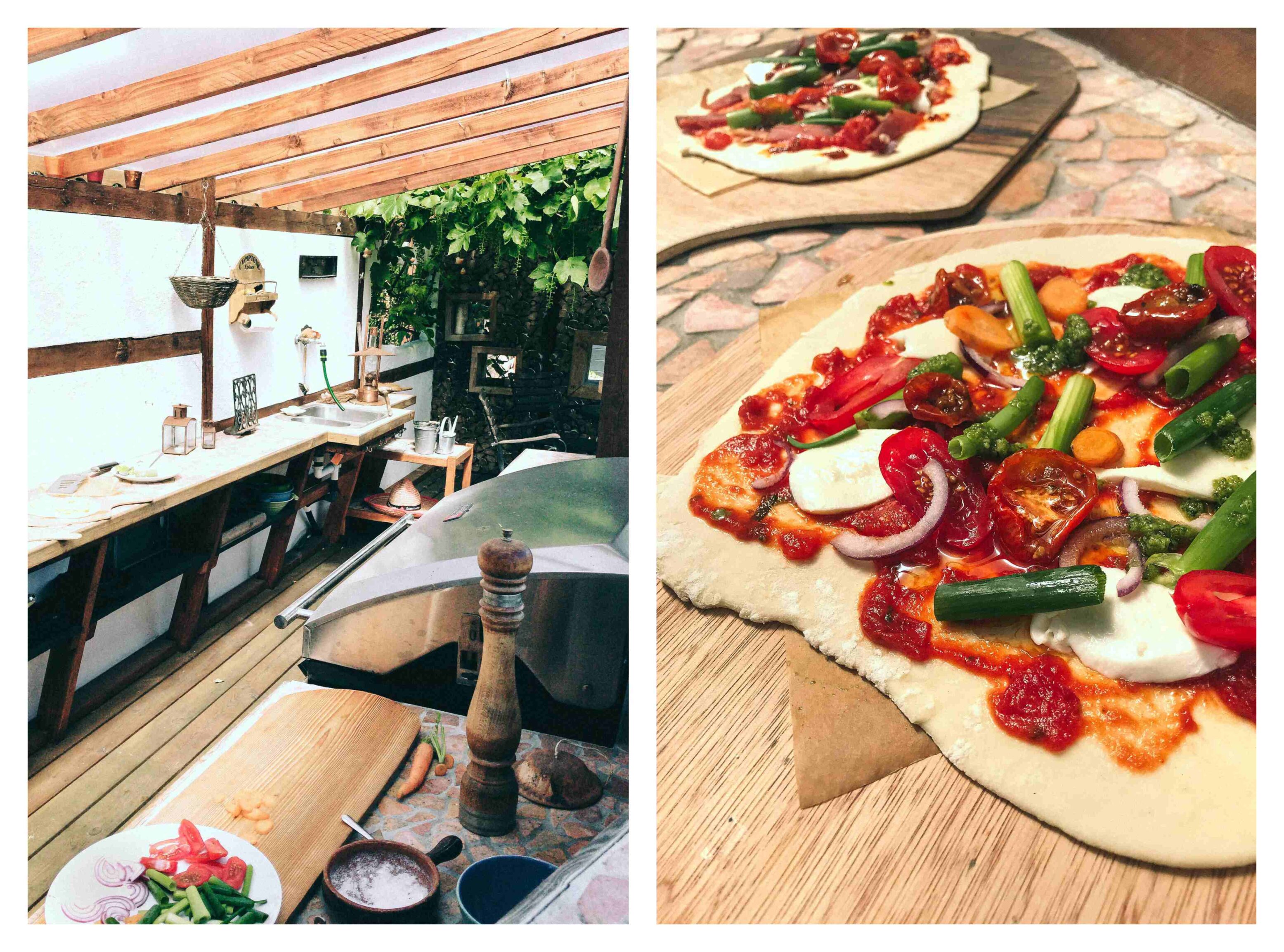 crispy pizza dough outdoor kitchen