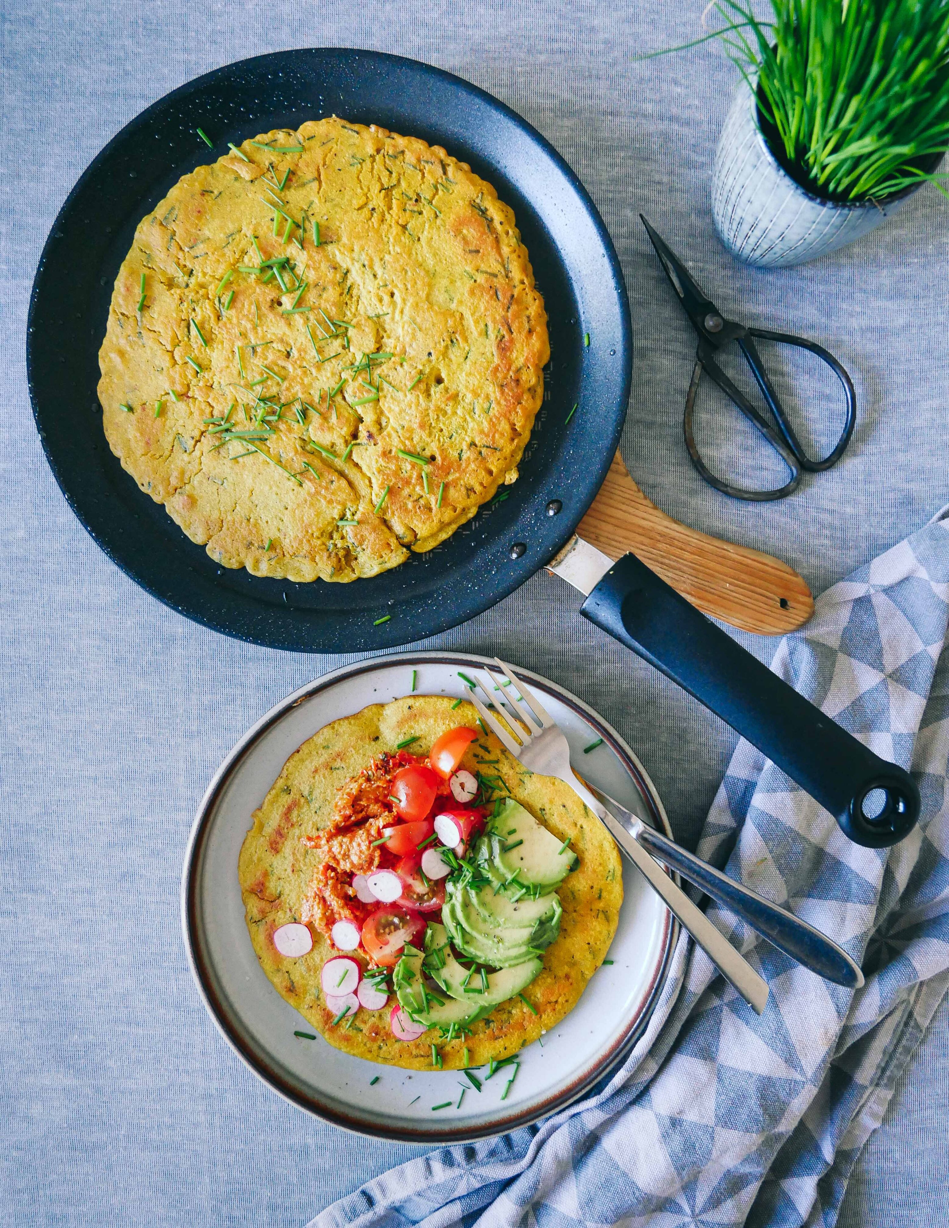 easy egg-free vegan omelette