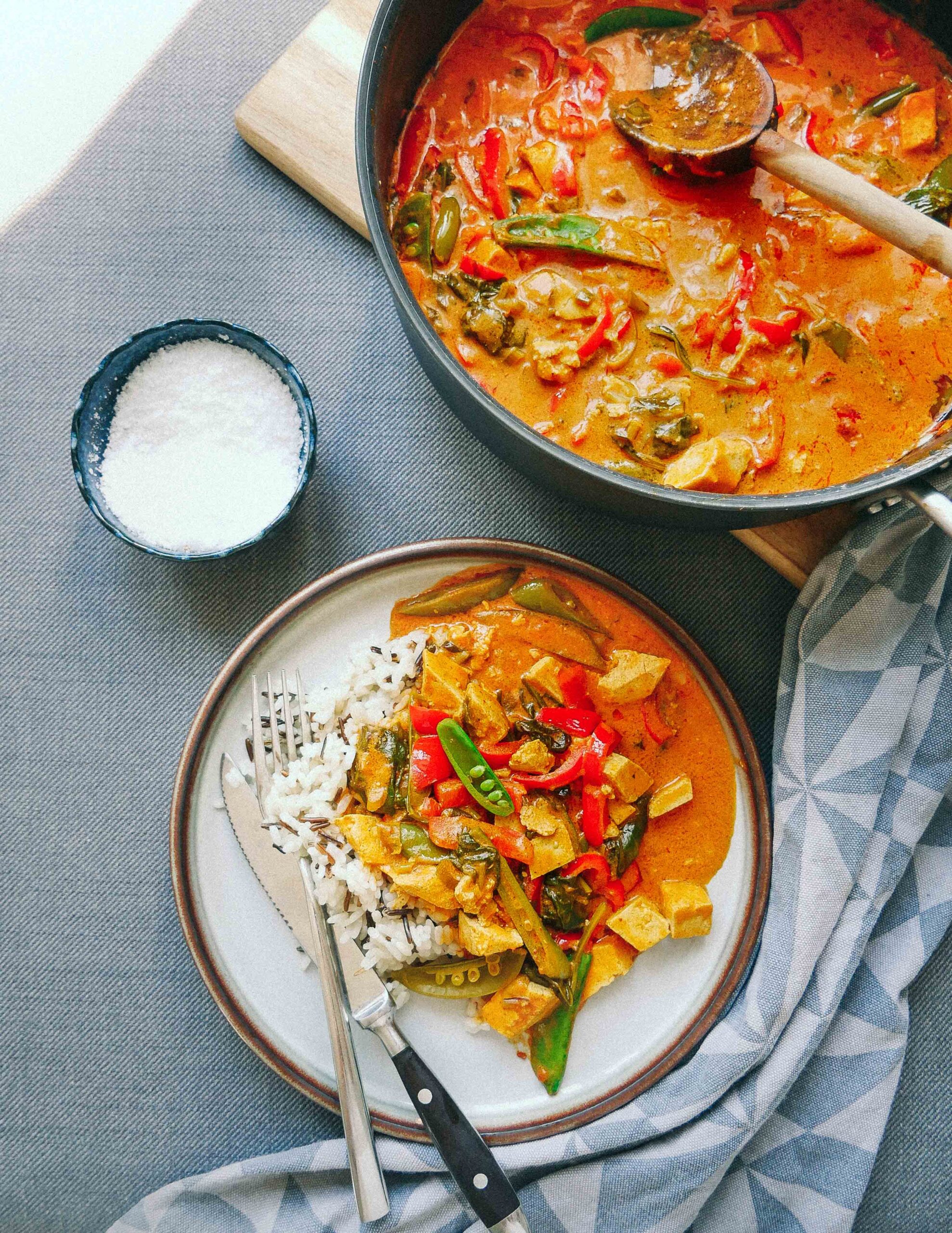 vegan dish tofu