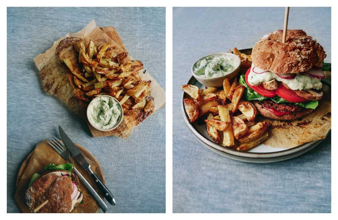 french fries veggie burger