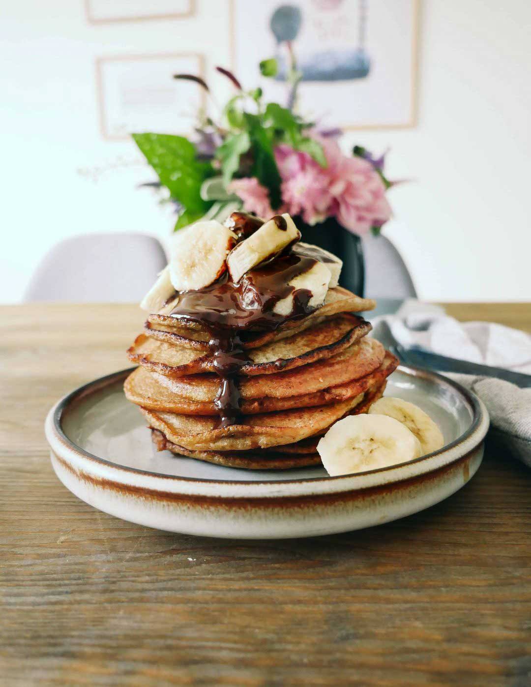 bedste veganske pandekager banan