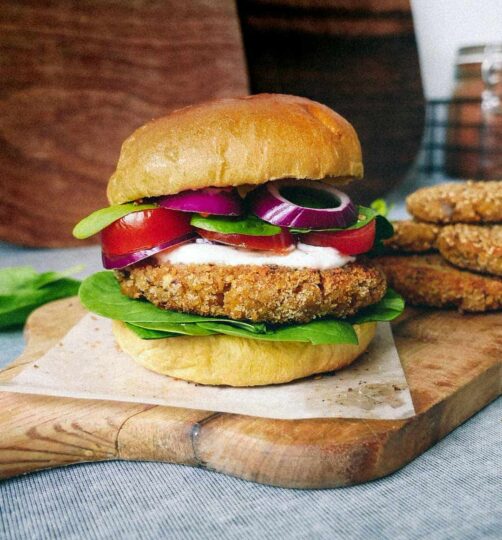 Chickpea patties Vegetarian patty recipe for burgers