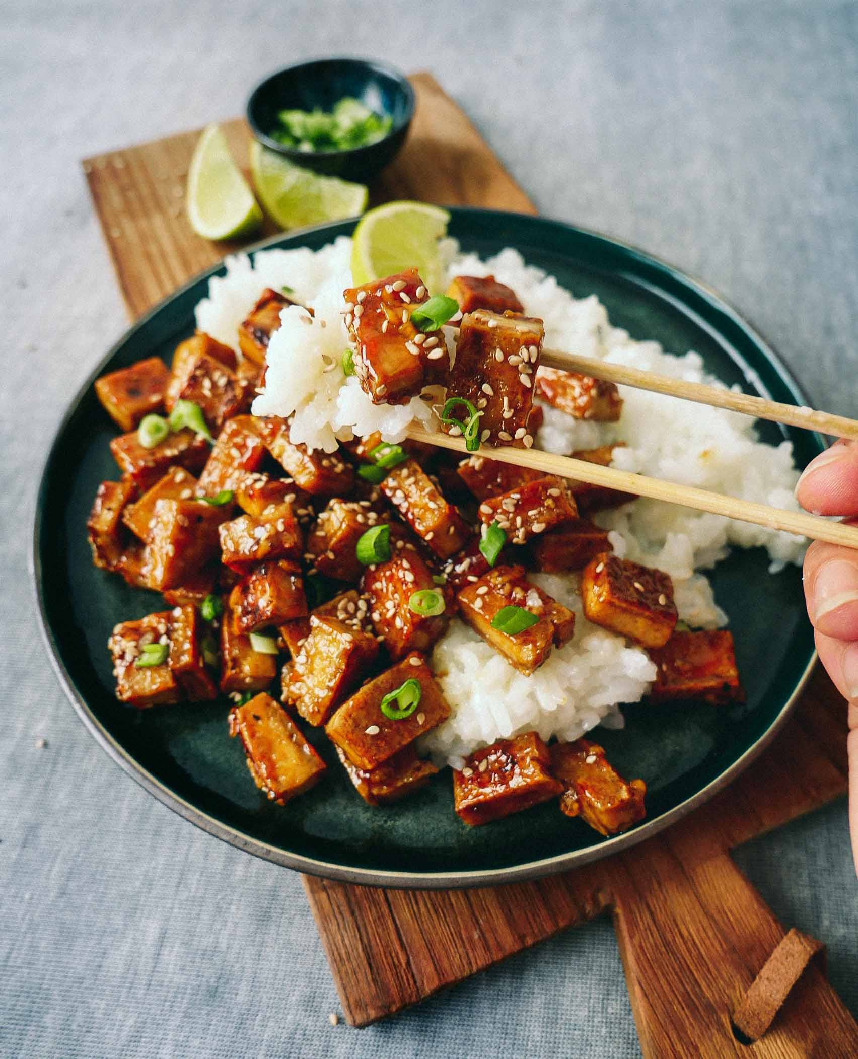 Sweet fried tofu