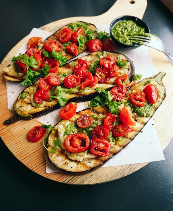 grilled eggplant aubergine