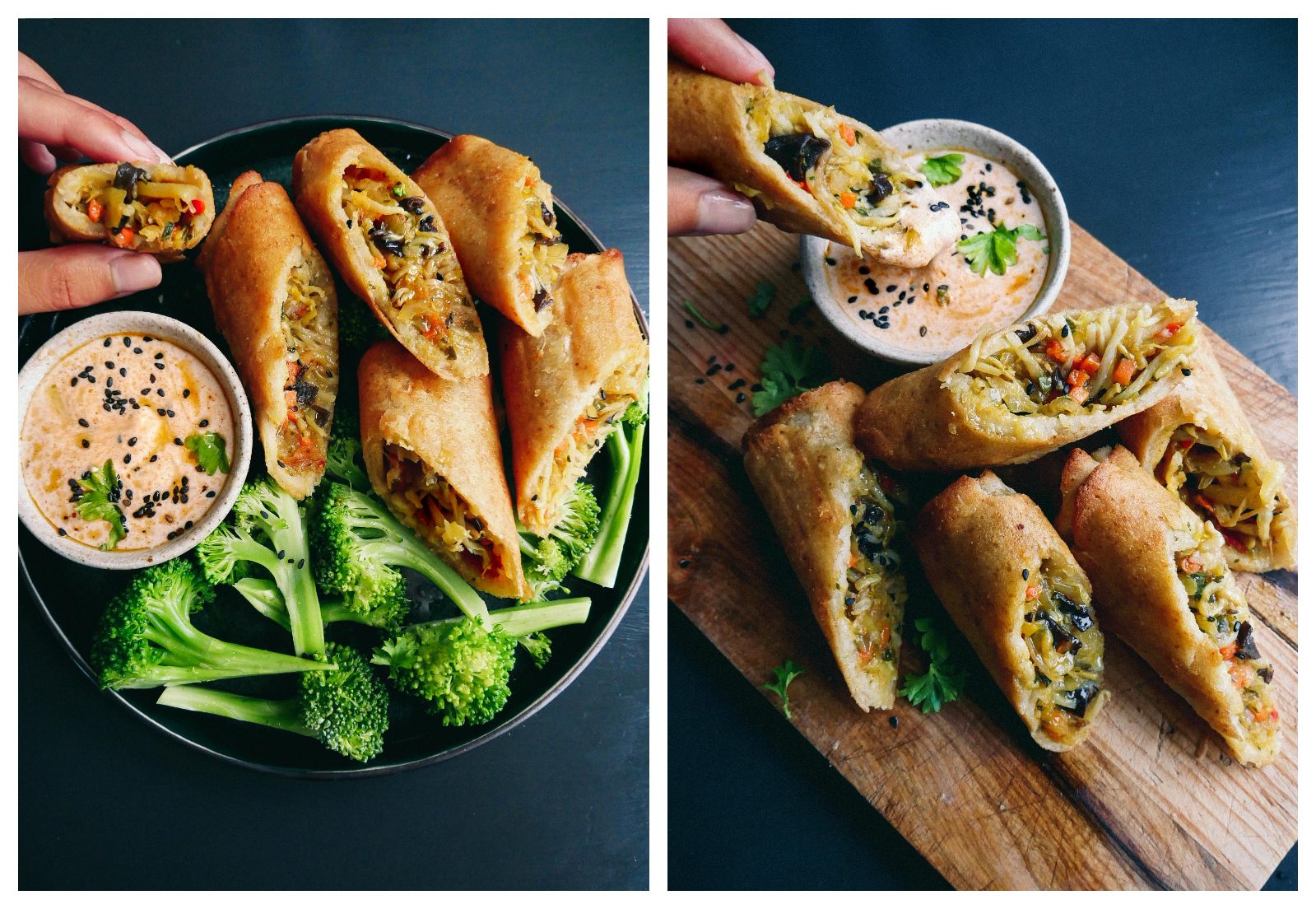 vegetable spring rolls vegan