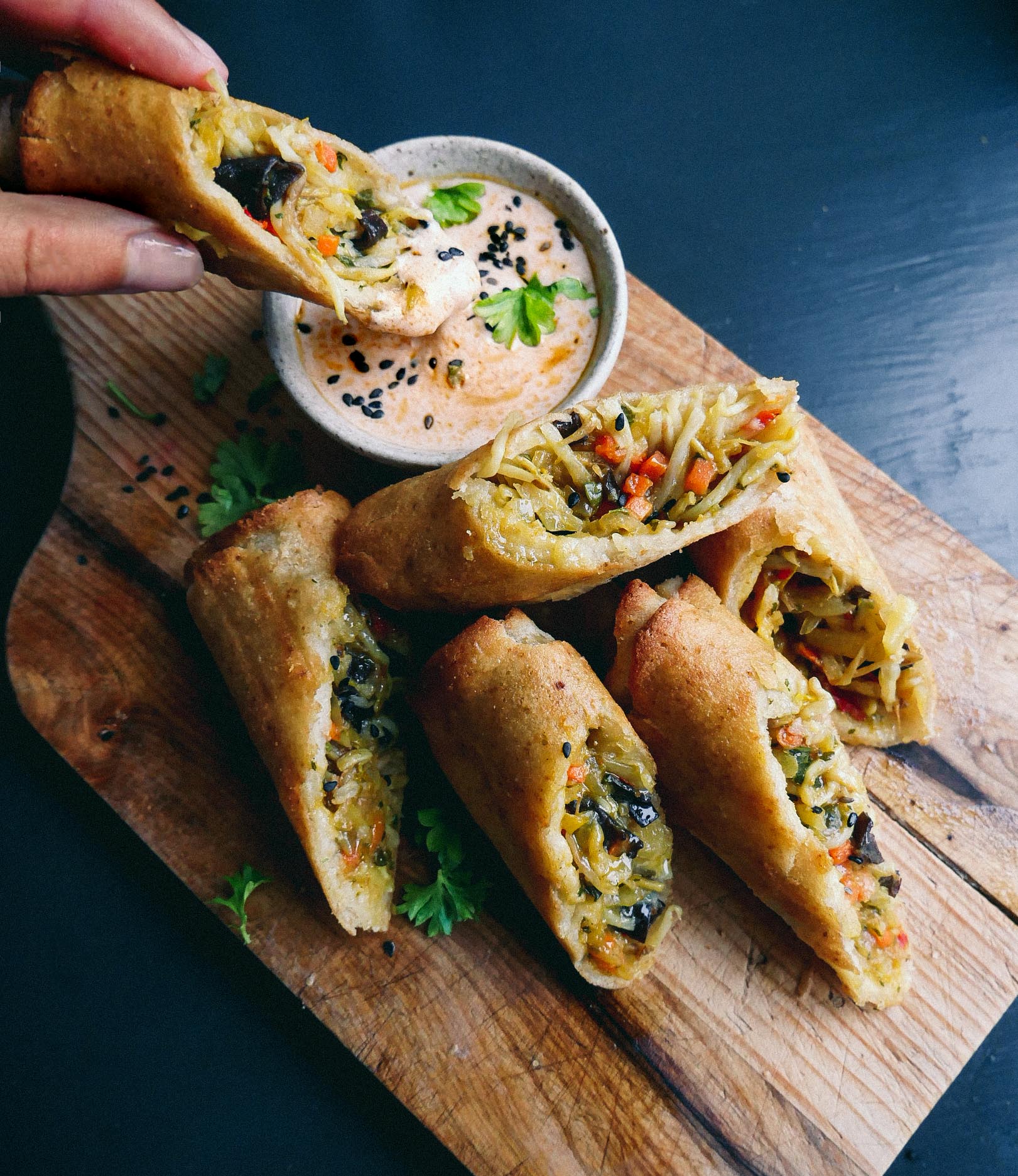 vegan vegetable spring rolls recipe