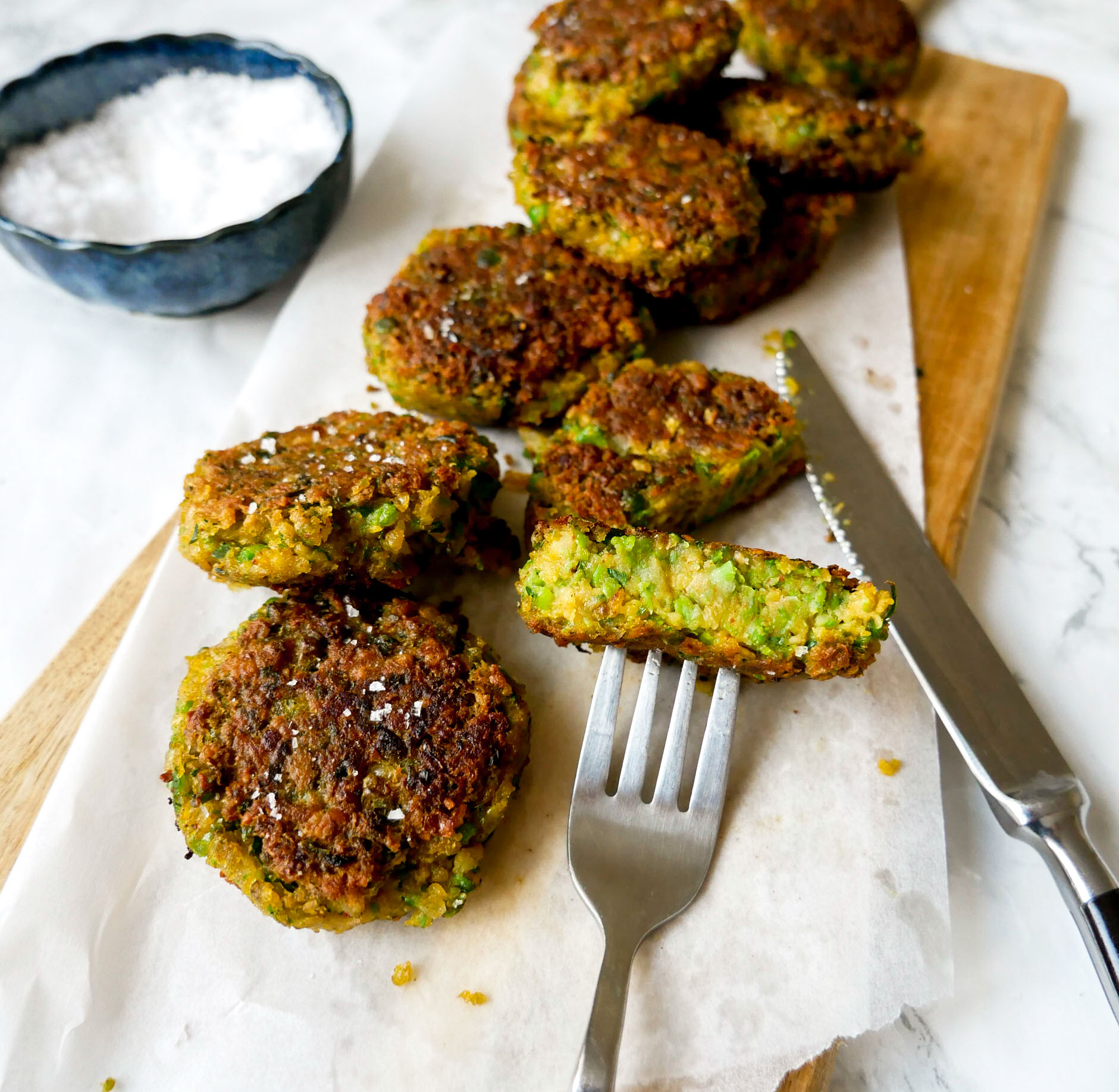 vegan chickpea patty