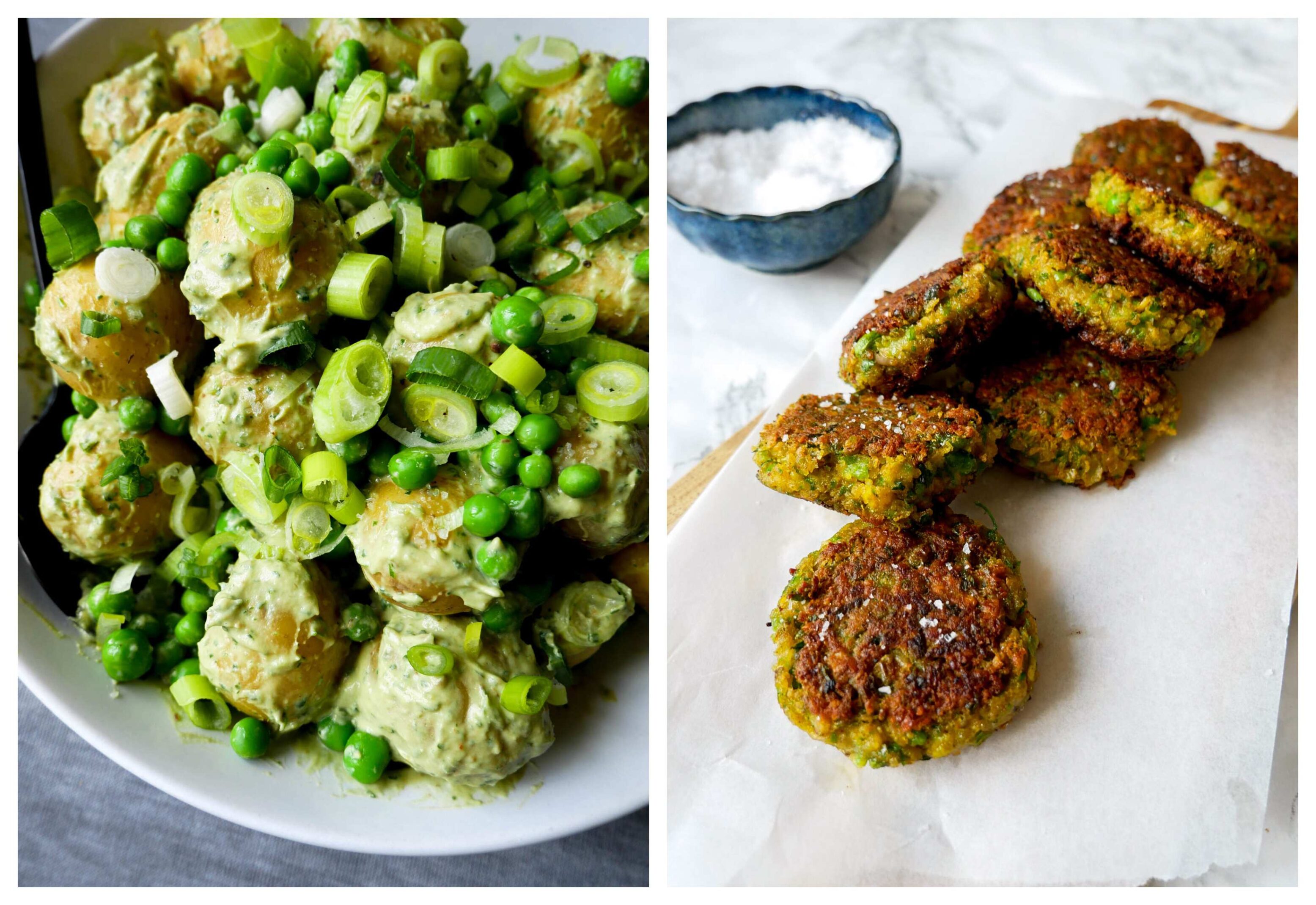 green potato salad avocado