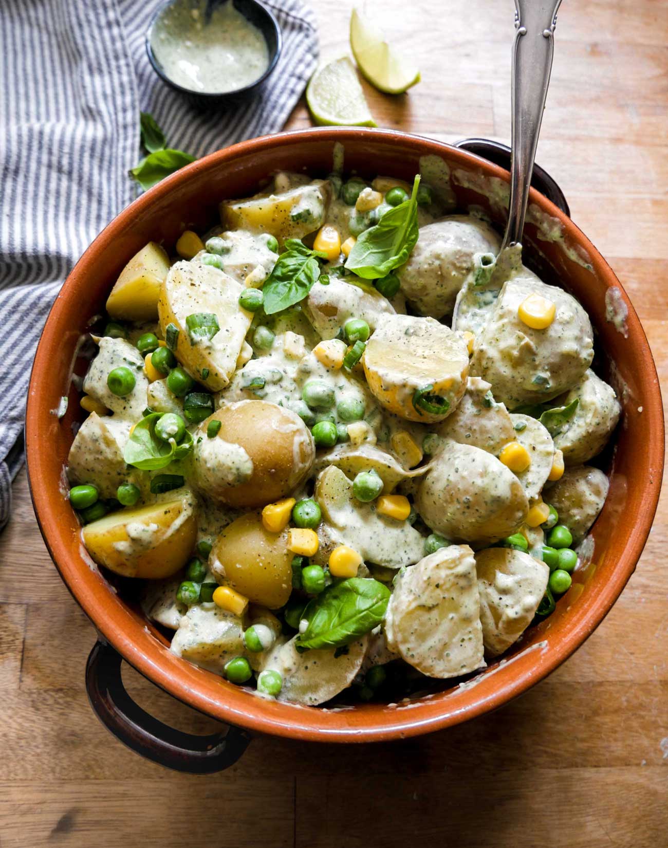 vegan salad recipe with potatoes