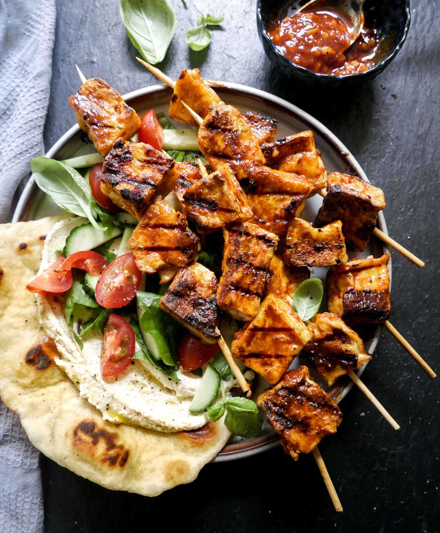 vegan recipe tofu skewers