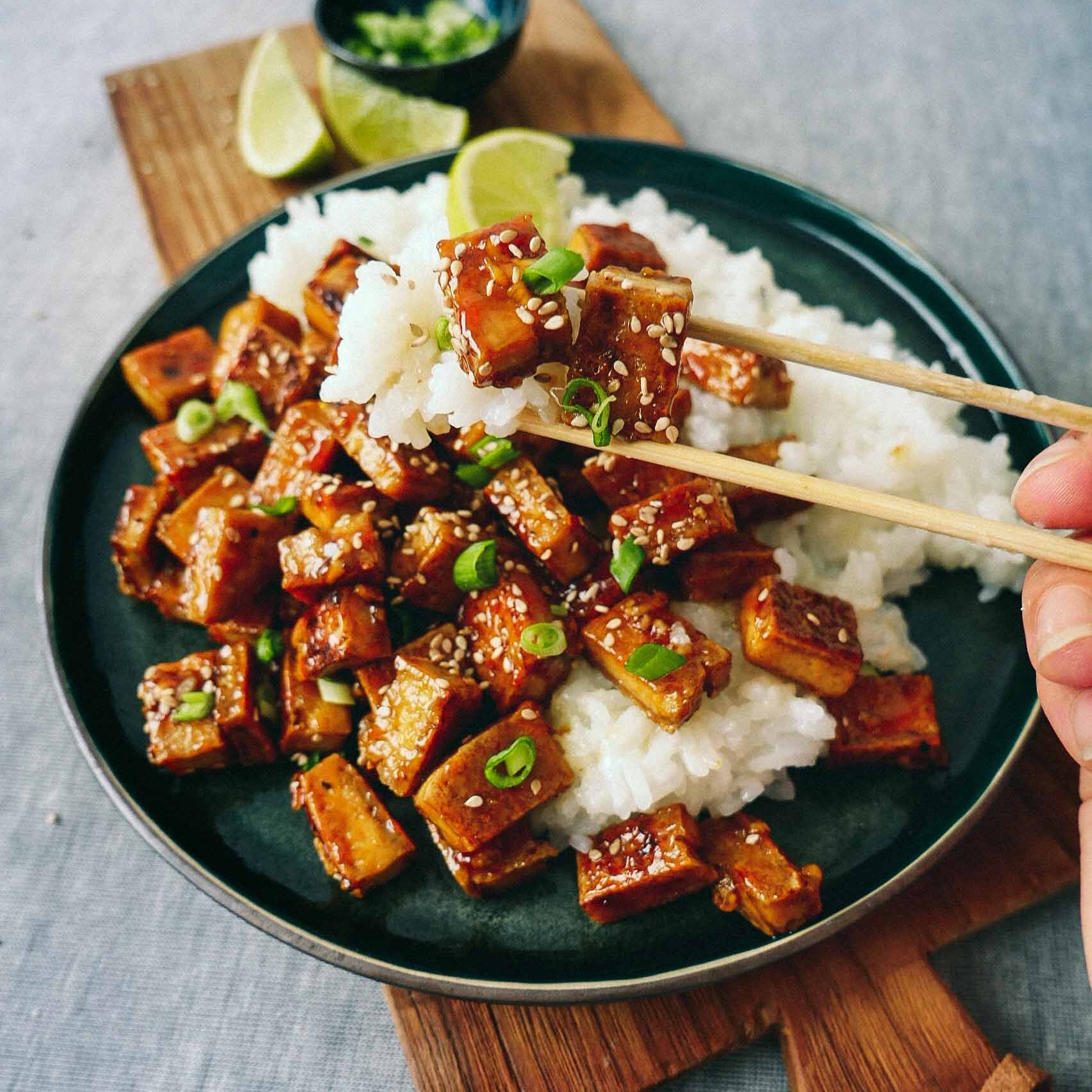 Sweet fried tofu