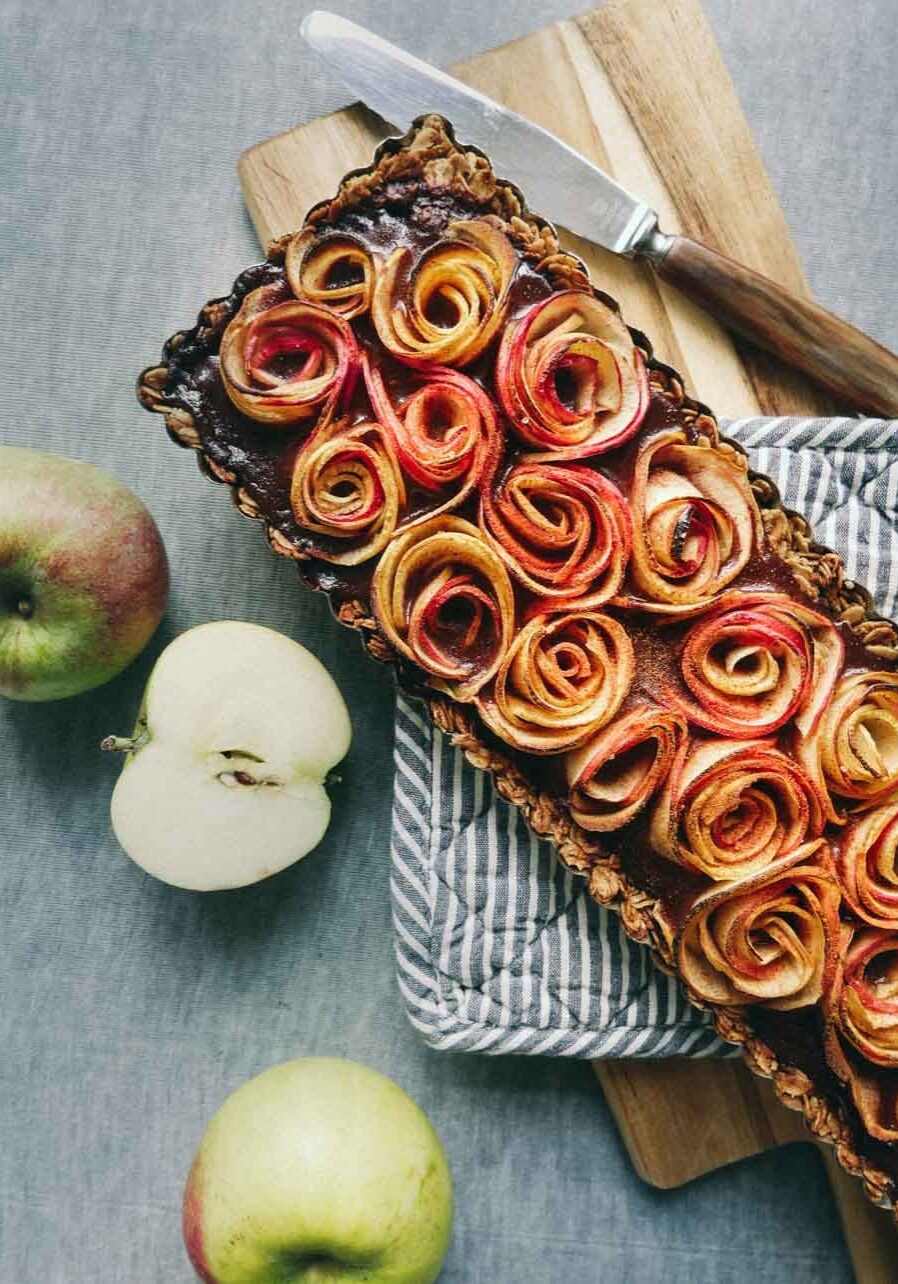 vegan chocolate apple pie