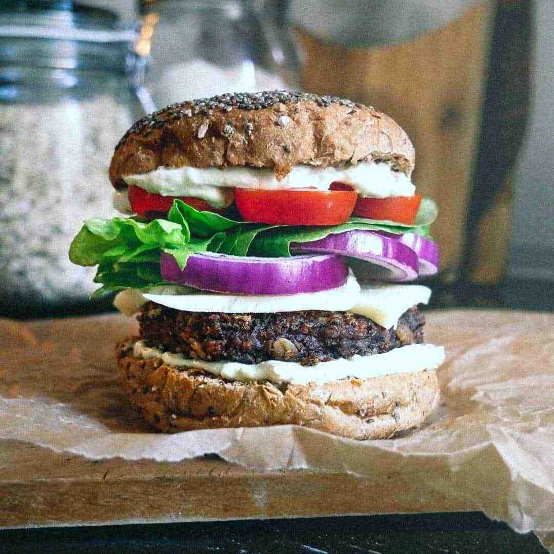 black bean burger vegan